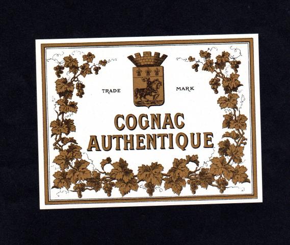étiquette ancienne COGNAC 