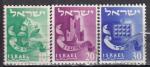 ISRAL N 97/9  de 1955 oblitrs 