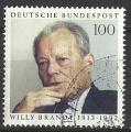 RFA 1993; Y&T n 1538; 100pf, Prsident Willy Brandt
