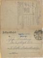 Carte-lettre Feldpostbrief de 1918