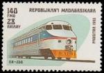 Madagascar 1993 Y&T 1319 oblitr Train - E-R 200