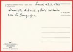 Yonne ( 89 ) Quarr-les-Tombes : Fronton de l'glise St-Georges