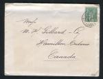 Rare lettre de Paris pour Hamilton ( Ontario - Canada 1898 ) avec un n° 75