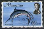 **   MAURICE    60 c  1969  YT-341  " Marlin bleu "  (o)   **
