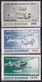 roumanie - poste aerienne n 323  325  serie complete neuve** - 1995
