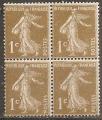 france - 277A  bloc de 4 timbres neufs sans gomme - 1932
