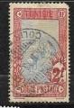 Tunisie - 1906 - YT n° CP 9  oblitéré (manque 1 dent)