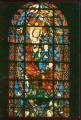 CPM BOURGES La Cathdrale St Etienne " Vierge en Majest " vitrail du XIII me
