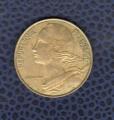 France 1989 Pice de Monnaie Coin 20 centimes Libert galit fraternit