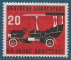 Allemagne N87 Cinquantenaire de la Poste automobile neuf avec charnire