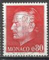 Monaco 1974; Y&T n 993; 0,80F rouge , effigie du Prince Rainier