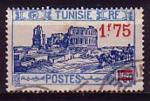 Tunisie 1937  Y&T 184 type 2  oblitr