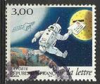 France 1998; Y&T n 3161, 3,00F,  journe de la lettre, cosmonaute (autoadhsif)