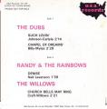 EP 45 RPM (7")  The Dubs / Randy & The Rainbows / The Willows  Promo