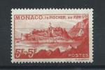 Monaco N194* (MH) 1939 - Vue du Rocher au XVIII sicle