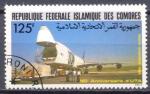 Timbre Rp. COMORES  PA  1985  Obl N 222   Y&T   Avion