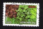 Oblitr Carnet Des lgumes pour une lettre verte Salades FRANCE 2012 Y&T 740