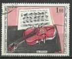 France 1965; Y&T n 1459; 1,00F, tableau de Dufy, le violon rouge