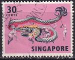 singapour - n° 88  obliteré - 1968