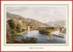 Suisse - Thoune : Peinture de la ville vers 1850 - Carte postale crite BE