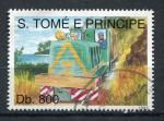 Timbre SAINT TOME THOME & PRINCIPE 1993  Obl  N 1164  Y&T  Train Locomotive 