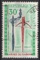 Gabon 1970; Y&T n PA 99; 30F, armes du Gabon, arbalette & sagaie
