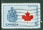 Canada 1964 Y&T 355 oblitr Armoirie nationale et feuille d'rable
