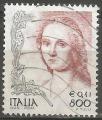 Italie - 1999 - Y&T n 2350 - Obl. - La Dame  la licorne - La Femme dans l'Art