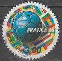 1998 3140 Adhsif 17 oblitr ROND Coupe du monde