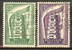 BELGIQUE N994/995 Oblitrs  (europa 1956) - COTE 0.80 