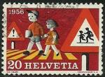 Suiza 1956.- Seguridad Vial. Y&T 574. Scott 357. Michel 625.
