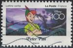 France 2023 Oblitr rond Used Disney 100 ans d'histoires  partager Peter Pan
