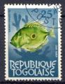 Timbre Rpublique TOGO  1964 - 65  Obl   N 401  Y&T  Poisson