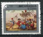 Timbre du NICARAGUA  PA  1989  Obl  N 1310  Y&T  Peinture
