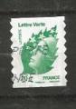 FRANCE - oblitr/used - lettre verte