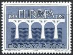 FEROE - 1984 - Yt n 92 - N** - EUROPA ; pont de la coopration 500o