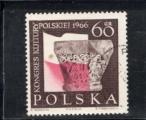 Timbre Pologne Oblitr / 1966 / Y&T N1566.