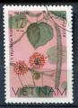 Timbre Rpublique Socialiste du VIETNAM 1977  Obl  N 64  Y&T  Fleurs 
