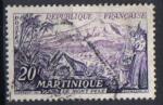 FRANCE 1955  - YT 1041- Srie sites et monuments La Martinique - Le Mont Pel 	