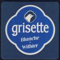 Belgique SB Sous Bock Beermat Beer Bire Grisette Blanche Witbier
