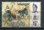 Timbre MALAYSIA Etat Fdr SELANGOR 1971  Obl  N 98  Y&T  Papillon
