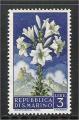 San Marino - Scott 396 mint   flower / fleur