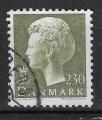 DANEMARK - 1981 - Yt n 725 - Ob - Reine Margrethe II 230o brun olive