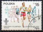 POLOGNE N 2728 o Y&T 1984 Jeux Olympiques d'hiver  Sarajevo (J. Kusocinski)