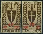 France,Cameroun : n 267 et 268 xx (anne 1945)