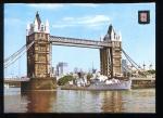 CPM non crite Royaume Uni LONDON Tower Bridge Warship