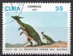Cuba 1987; Y&T n  2777; 35c, faune prhistorique, dinosaure