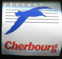 Autocollant  CHERBOURG 50  ADHESIF PUBLICITAIRE 