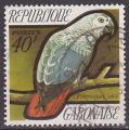Timbre oblitr n 279(Yvert) Gabon 1971 - Oiseau, perroquet Jaco