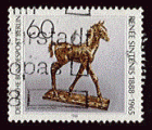 Berlin 1988 - Y&T 765 - oblitr - sculpture de bronze (cheval)